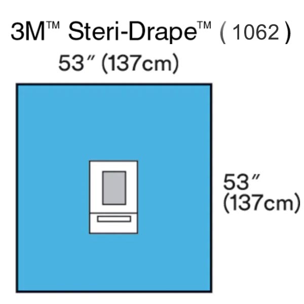 EENT Drape 3M™ Steri-Drape™ Ophthalmic Drape with Incise and Pouch 53 W X 53 L Inch Sterile