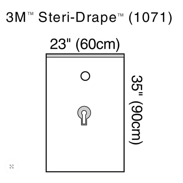 Urological Drape 3M™ Steri-Drape™ Urological Drape 23 W X 35 L Inch Sterile