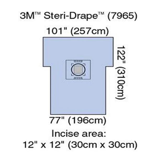 Obstetrics / Gynecology Drape 3M™ Steri-Drape™ Cesarean-Section Drape with Incise Pouch 77 W X 122 L Inch Sterile