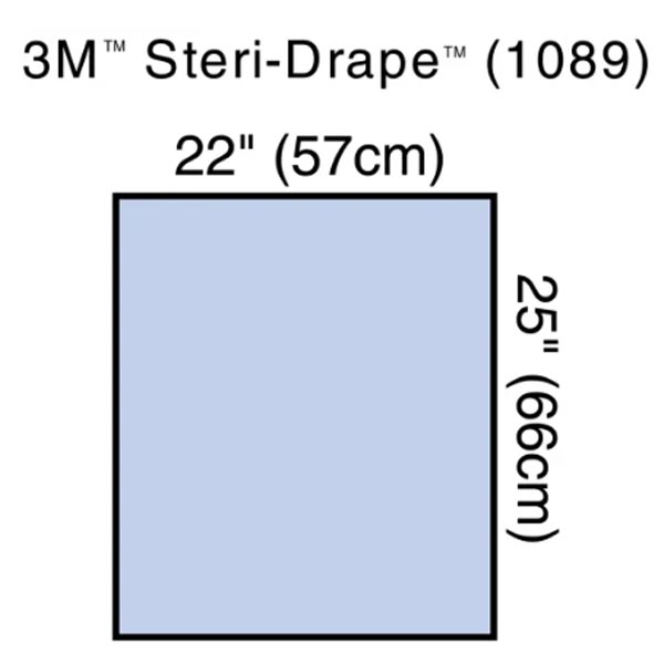 General Purpose Drape 3M™ Steri-Drape™ Utility Sheet 22 W X 25 L Inch Sterile