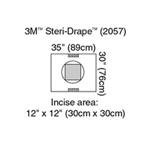 Cesarean-Section with Incise Pouch, 35" x 30", 10/bx, 4 bx/cs