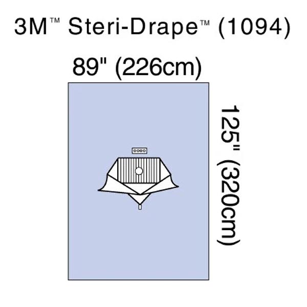 Orthopedic Drape 3M™ Steri-Drape™ Arthroscopy Drape 89 W X 125 L Inch Sterile