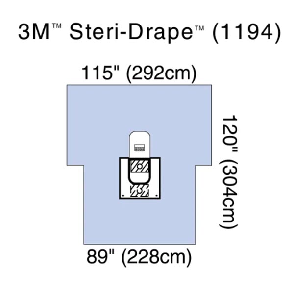 Orthopedic Drape 3M™ Steri-Drape™ Arthroscopy Drape with Pouch 89 W X 125 L Inch Sterile