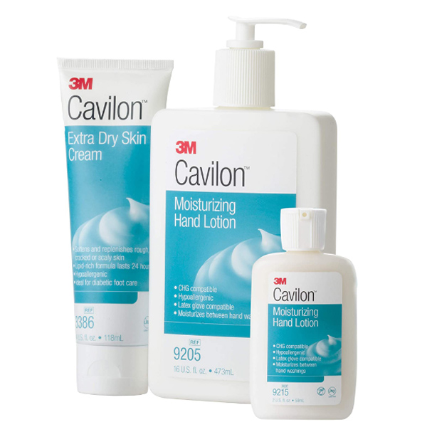 Hand Moisturizer 3M™ Cavilon™ 16 oz. Pump Bottle Unscented Lotion CHG Compatible