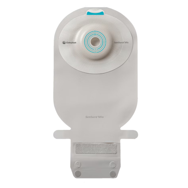 Filtered Ostomy Pouch SenSura® Mio Convex One-Piece System 11 Inch Length, Maxi 3/8 to 1-11/16 Inch Stoma Drainable Convex Light, Trim To Fit