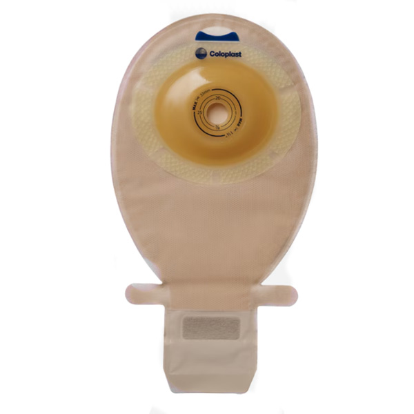 Filtered Ostomy Pouch SenSura® One-Piece System 11 1/2 Inch Length, Maxi 5/8 to 1-11/16 Inch Stoma Drainable Convex Light, Trim To Fit