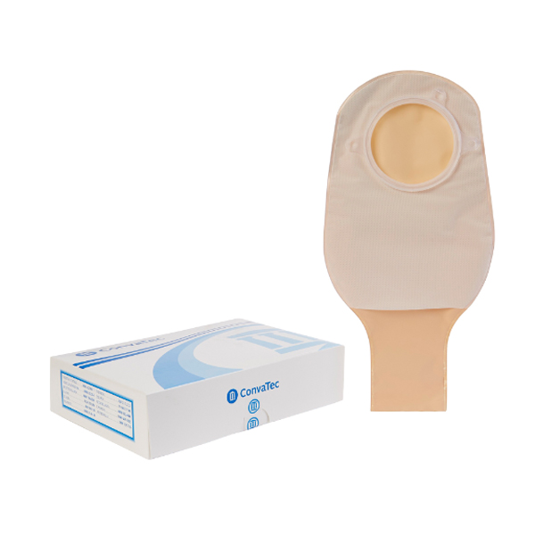 Colostomy Pouch Sur-Fit Natura® Two-Piece System 12 Inch Length Drainable