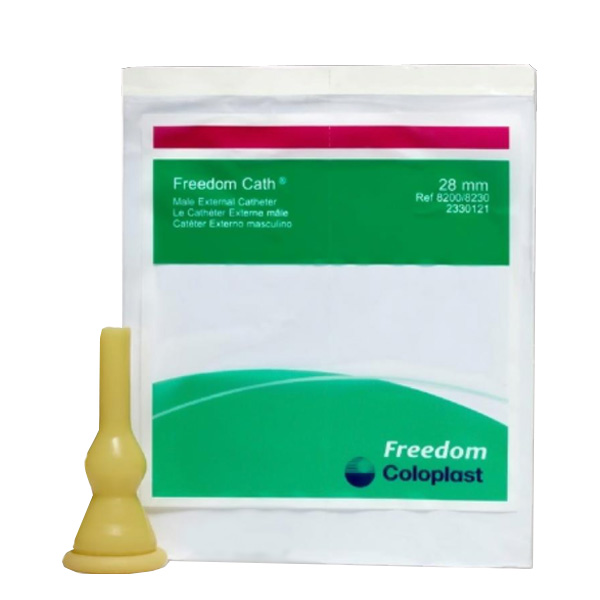 Male External Catheter Freedom Cath® Self-Adhesive Strip Latex Medium