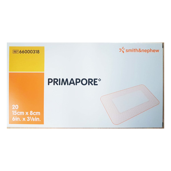 Adhesive Dressing Primapore 3-1/8 X 6 Inch Polyester Rectangle White Sterile