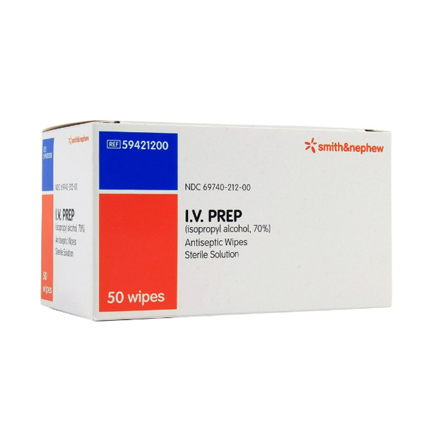 Alcohol Prep Pad IV PREP™ 70% Strength Isopropyl Alcohol Individual Packet Sterile