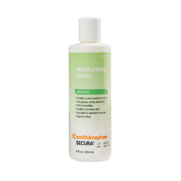 Hand and Body Moisturizer Secura™ 8 oz. Bottle Unscented Lotion
