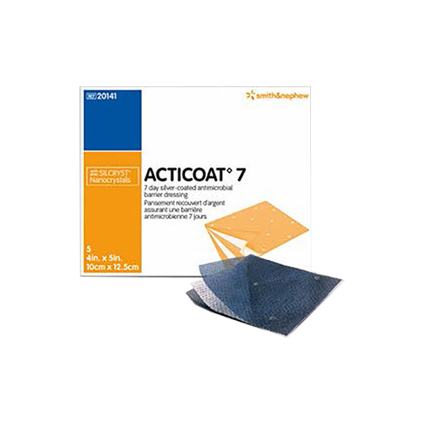 Silver Dressing Acticoat 7 4 X 5 Inch Rectangle Sterile