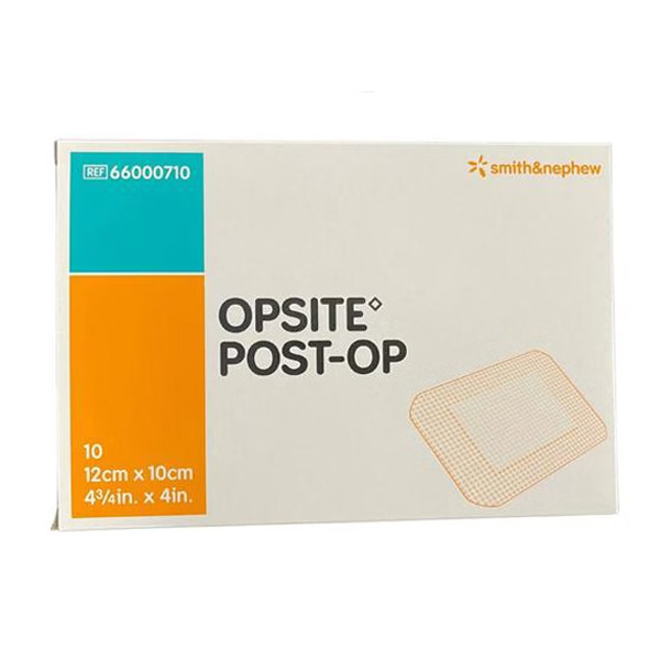 Transparent Film Dressing with Pad OpSite Post Op Rectangle 4 X 4-3/4 Inch 3 Tab Delivery Without Label Sterile