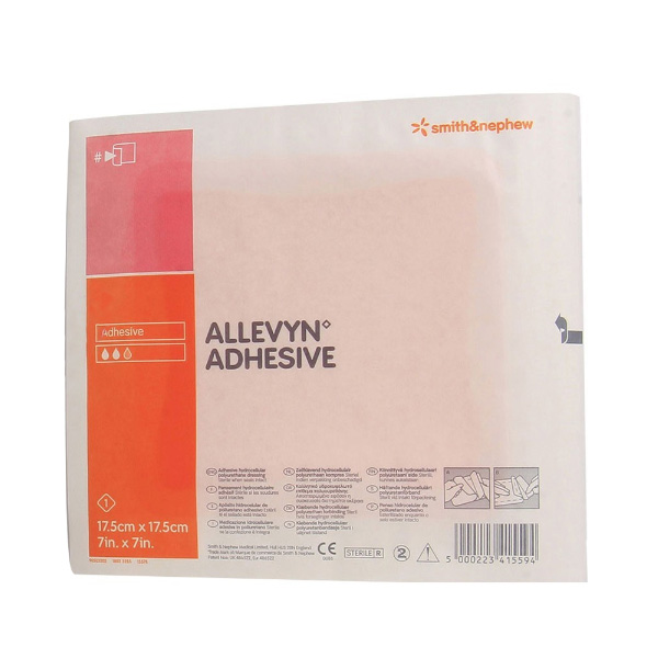 Foam Dressing Allevyn Adhesive 7 X 7 Inch Square Adhesive with Border Sterile