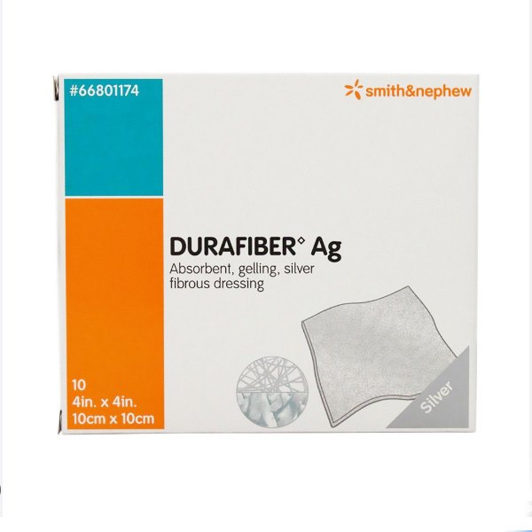 Silver Gelling Fiber Dressing Durafiber Ag 4 X 4 Inch Square Sterile