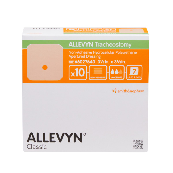 Tracheostomy Dressing Allevyn Polyurethane Foam 3-1/2 X 3-1/2 Inch Sterile