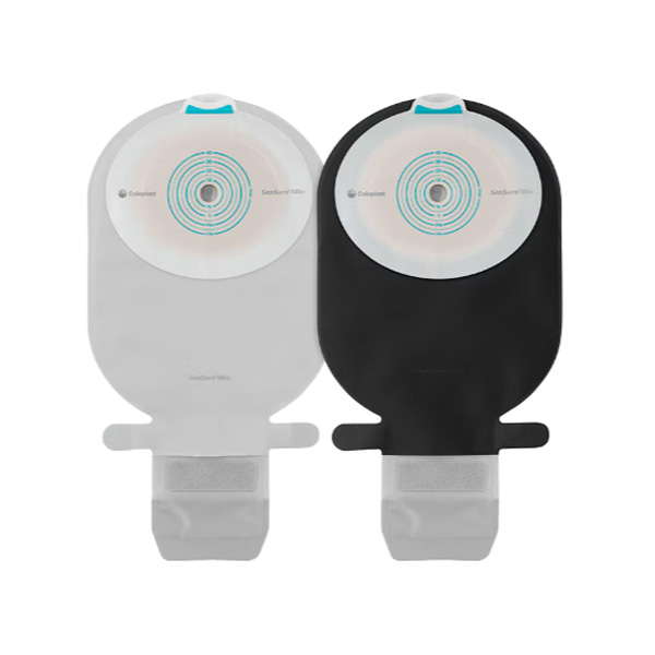 Filtered Ostomy Pouch SenSura® Mio One-Piece System Midi Length 3/8 to 1-3/4 Inch Stoma Drainable Flat, Trim To Fit