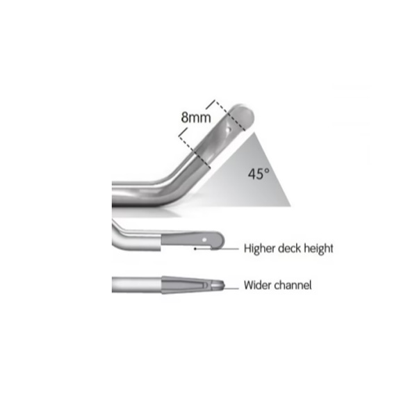 Hydrosurgery Handpiece, Plus, 8mm, 45°, 5/cs
