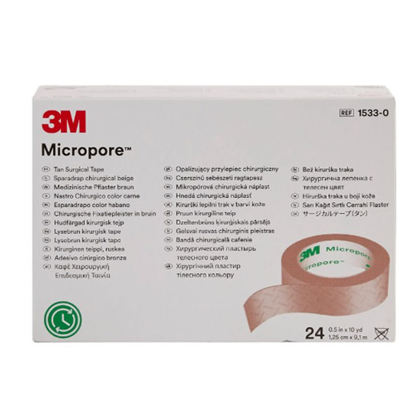 Medical Tape 3M™ Micropore™ Easy Tear Paper 1/2 Inch X 10 Yard Tan NonSterile