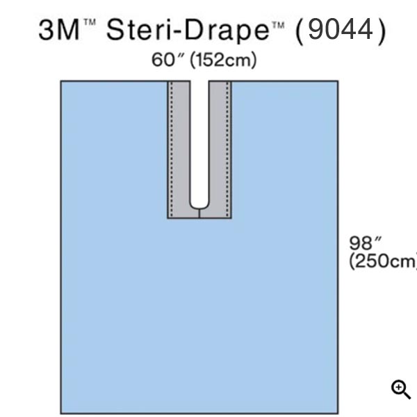 Surgical Drape 3M™ Steri-Drape™ Split Drape 59 W X 98 L Inch Sterile