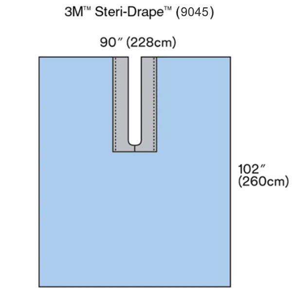 Surgical Drape 3M™ Steri-Drape™ Split Sheet 89 X 102 Inch Sterile