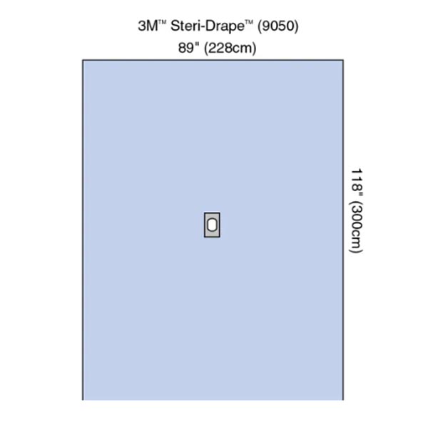 Surgical Drape 3M™ Steri-Drape™ Aperture Drape 89 X 118 Inch