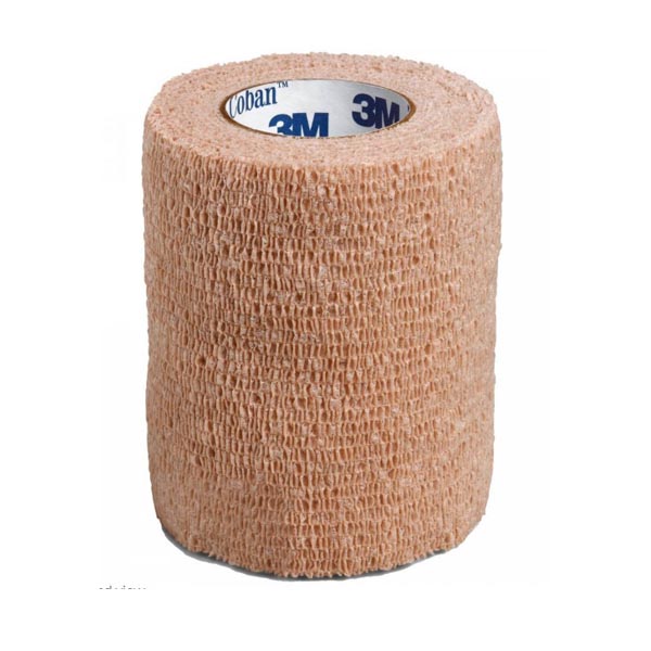 Cohesive Bandage 3M™ Coban™ 3 Inch X 5 Yard Standard Compression Self-adherent Closure Tan NonSterile