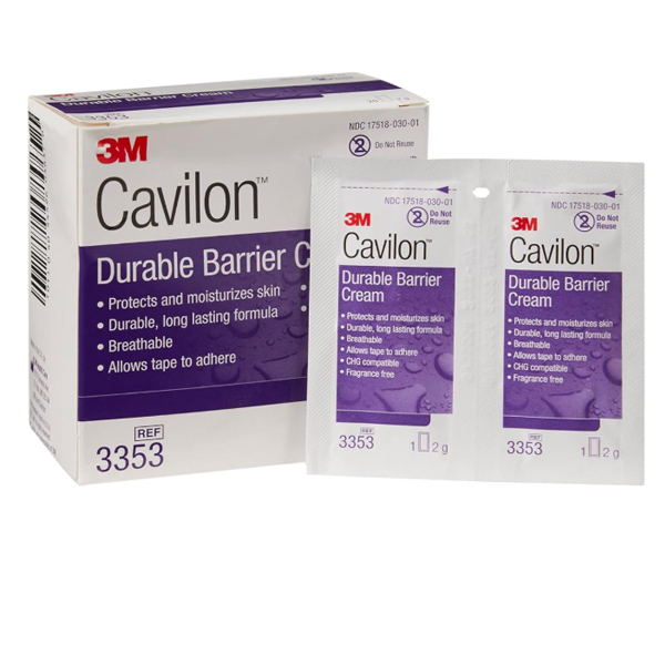 Skin Protectant 3M™ Cavilon™ 2 Gram Individual Packet Unscented Cream CHG Compatible