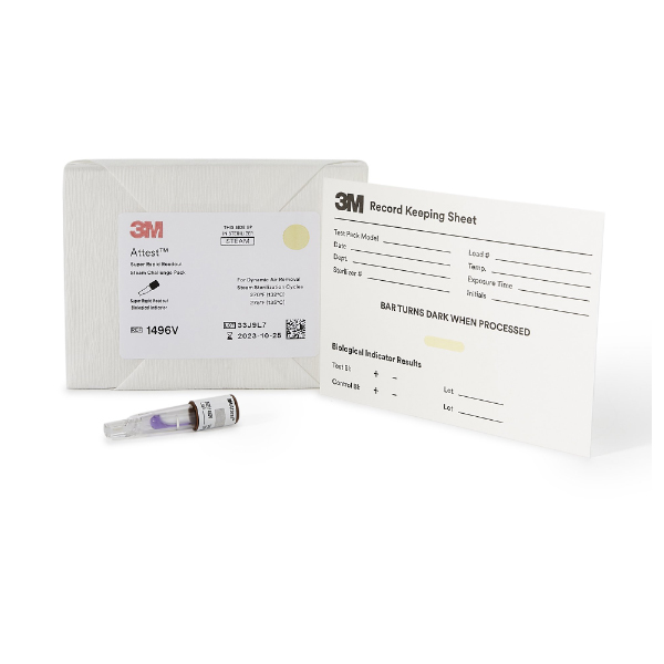 Attest™ Super Rapid Readout Sterilization Indicator Challenge Pack Steam