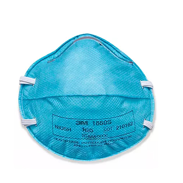 Particulate Respirator / Surgical Mask 3M™ Medical N95 Cup Elastic Strap Small Blue NonSterile ASTM F1862 Adult