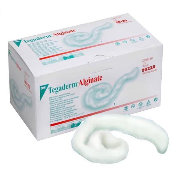 Alginate Dressing 3M™ Tegaderm™ High Gelling 12 Inch Length Rope Calcium Alginate Sterile