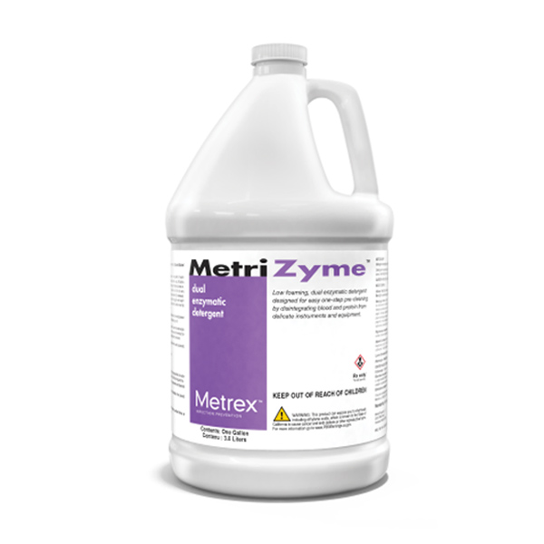 Dual Enzymatic Instrument Detergent MetriZyme® Liquid RTU 1 gal. Jug Mint Scent