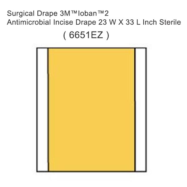 Surgical Drape 3M™Ioban™2 Antimicrobial Incise Drape 23 W X 33 L Inch Sterile