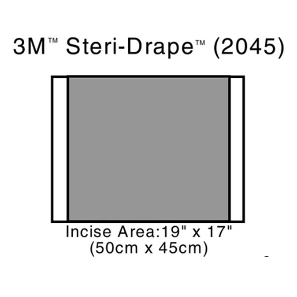 Surgical Drape 3M™ Steri-Drape™ 2 Incise Drape 17 W X 19 L Inch Sterile