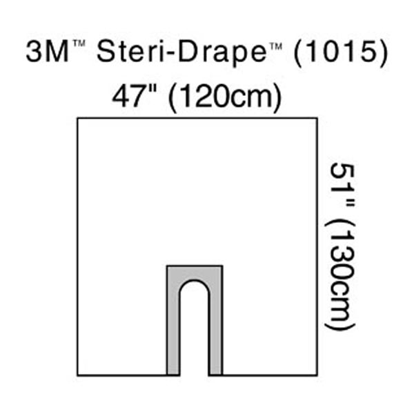 Orthopedic Drape 3M™ Steri-Drape™ U-Drape 47 W X 51 L Inch Sterile