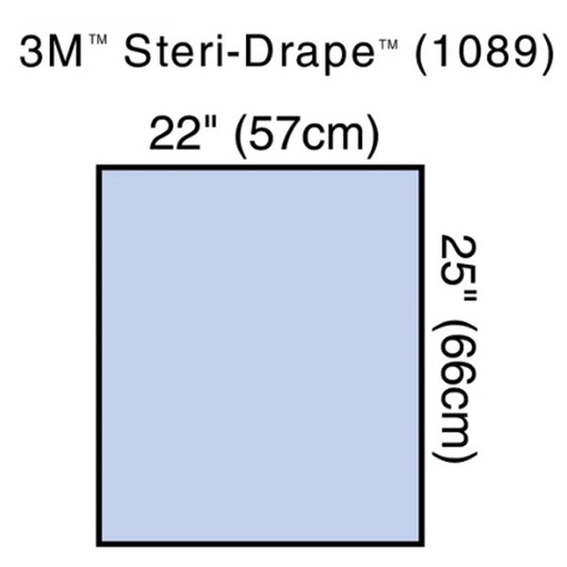 [MMM-1089] General Purpose Drape 3M™ Steri-Drape™ Utility Sheet 22 W X 25 L Inch Sterile
