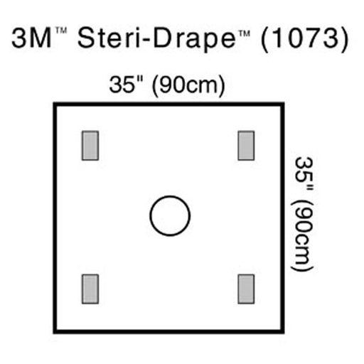 [MMM-1073] Surgical Drape 3M™ Steri-Drape™ Wound Edge Protector 35 W X 35 L Inch Sterile