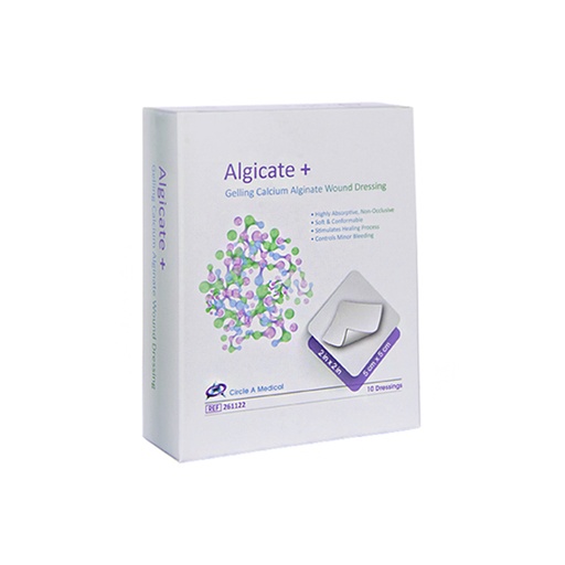 [CIR-261122] Alginate+ Gelling Calcium Alginate Dressing, 2" x 2", Sterile 1s, 10/bx