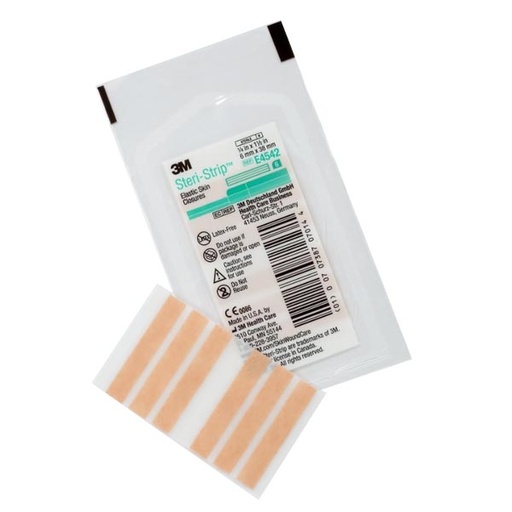 [MMM-E4542] Skin Closure Strip Steri-Strip™ Elastic 1/4 X 1-1/2 Inch Nonwoven Material Flexible Strip Tan