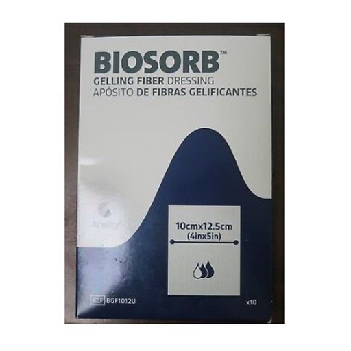 [MMM-BGF1012U] Gelling Fiber Dressing Biosorb™ Sodium Carboxymethyl Cellulose 4 X 5 Inch