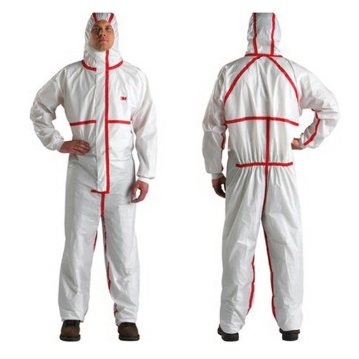[MMM-4565-BLK-3XL] Coverall, 3XL, White, Disposable, 25/cs