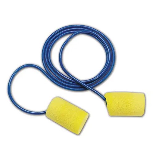 [MMM-311-1101] Earplug, Corded, 29 Decibel, Yellow, Poly Bag, 200 pr/bx, 10 bx/cs