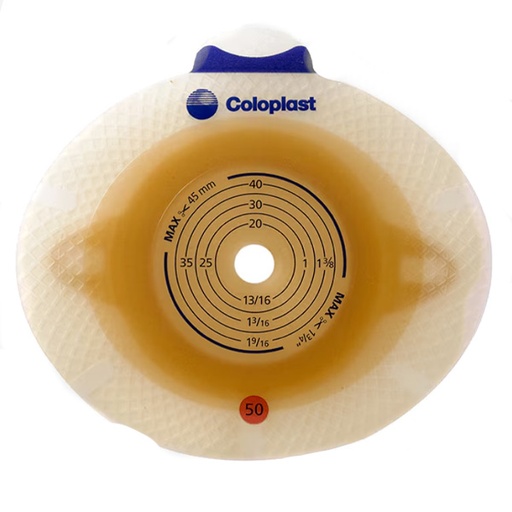 [COL-10031] Ostomy Barrier SenSura® Click Trim To Fit, Standard Wear Double Layer Adhesive 60 mm Flange Blue Code System 3/8 to 2-1/4 Inch Opening