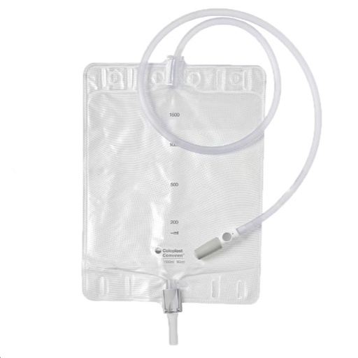 [COL-05062] Urinary Leg Bag Conveen® Security+ Anti-Reflux Valve Sterile 1500 mL Polyethylene / Flocked