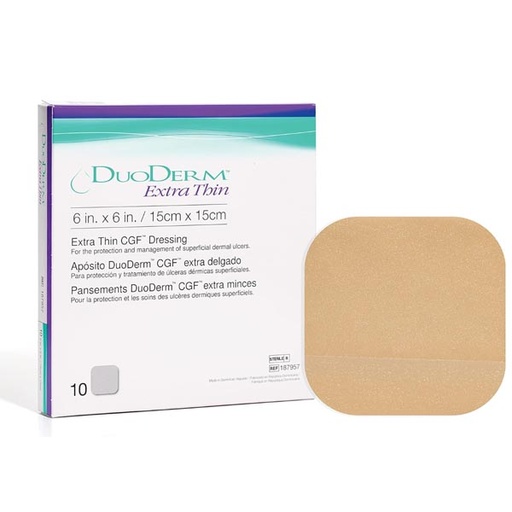 [CON-187658] Hydrocolloid Dressing DuoDERM® CGF® 4 X 4 Inch Square Sterile