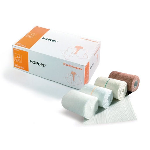 [SMI-66020016] 4 Layer Compression Bandage System Profore 5-1/2 X 8 Inch / 4 Inch X 4 Yard / 4 Inch X 3 Yard / 4 Inch X 2-4/5 Yard Standard Compression Self-adherent / Tape Closure Tan NonSterile