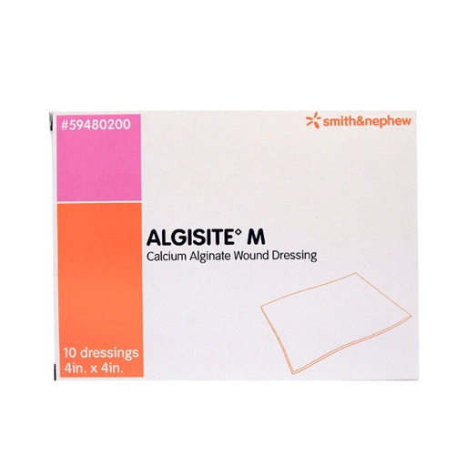 [SMI-59480200] Calcium Alginate Dressing AlgiSite M 4 X 4 Inch Square Calcium Alginate Sterile