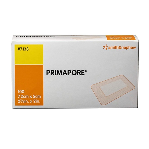 [SMI-7133] Adhesive Dressing Primapore 2 X 3 Inch Polyester Rectangle White Sterile