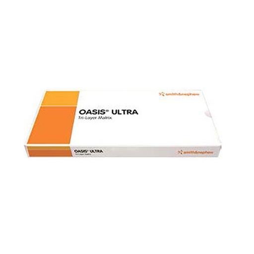 [SMI-8213-0000-18] Tri-Layer Wound Matrix Dressing OASIS® Ultra Porcine SIS (Small Intestine Submucosa) 1 X 3 Inch