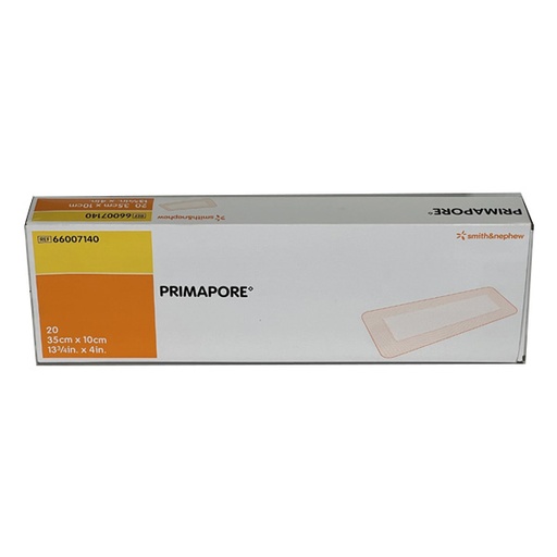 [SMI-66007140] Adhesive Dressing Primapore 4 X 13-3/4 Inch Polyester Rectangle White Sterile